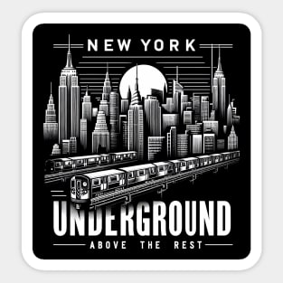 New York Underground NYC Subway Train Sticker